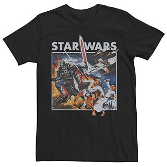 Men's Star Wars Vintage Battle Poster Graphic Tee