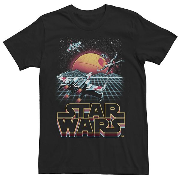 Men's Star Wars Retro X-Wing Poster Graphic Tee