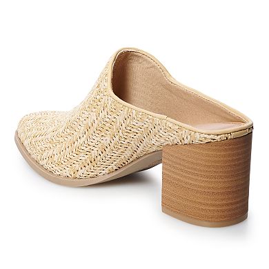 LC Lauren Conrad Women's Woven Mules