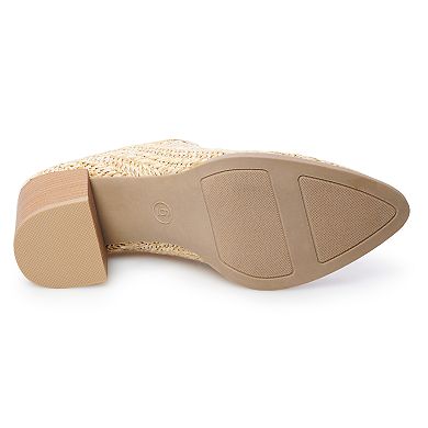 LC Lauren Conrad Women's Woven Mules
