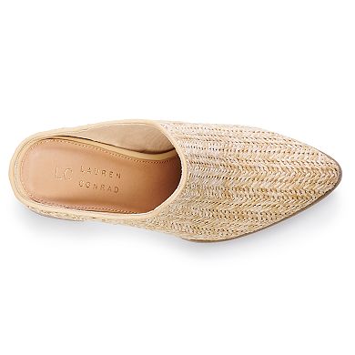 LC Lauren Conrad Women's Woven Mules