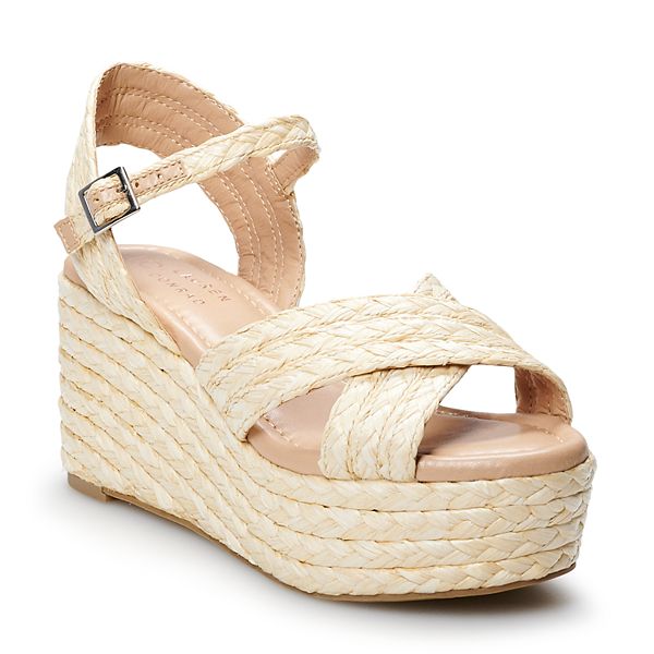 LC Lauren Conrad Galena Women's Wedge Sandals