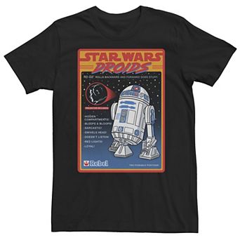 Men's Star Wars Droids R2-D2 Advertisement Poster Tee