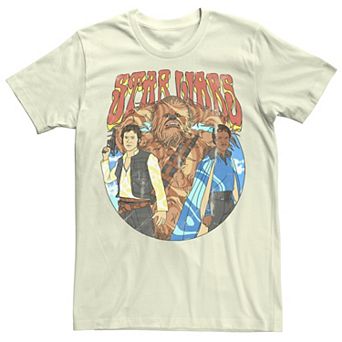 Men's Star Wars Han Solo & Crew Psychedelic Graphic Tee