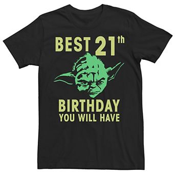 Men's Star Wars Yoda 21st Birthday Graphic Tee