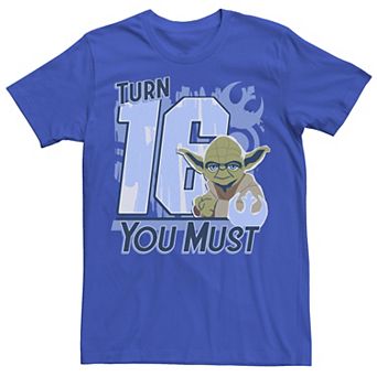 Men's Star Wars Yoda "Turn 16 You Must" Graphic Tee