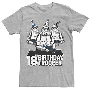 Men's Star Wars Stormtrooper Party Hats Trio 18th Birthday Trooper Tee