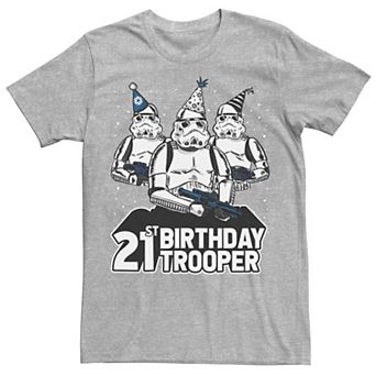Men's Star Wars Stormtrooper Party Hats Trio 21st Birthday Trooper Tee