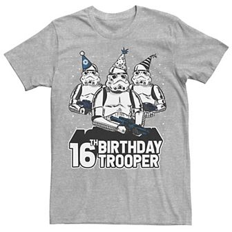 Men's Star Wars Stormtrooper Party Hats Trio 16th Birthday Trooper Tee