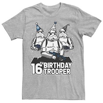 Men's Star Wars Stormtrooper Party Hats Trio 16th Birthday Trooper Tee
