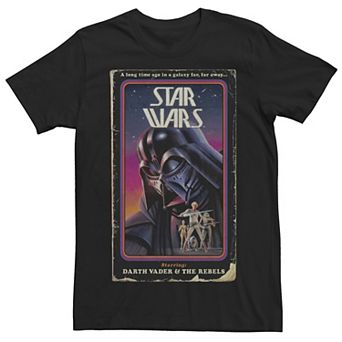 Men's Star Wars Vintage Video Cover Graphic Tee