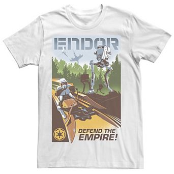 Men's Star Wars Endor "Defend The Empire" Poster Graphic Tee