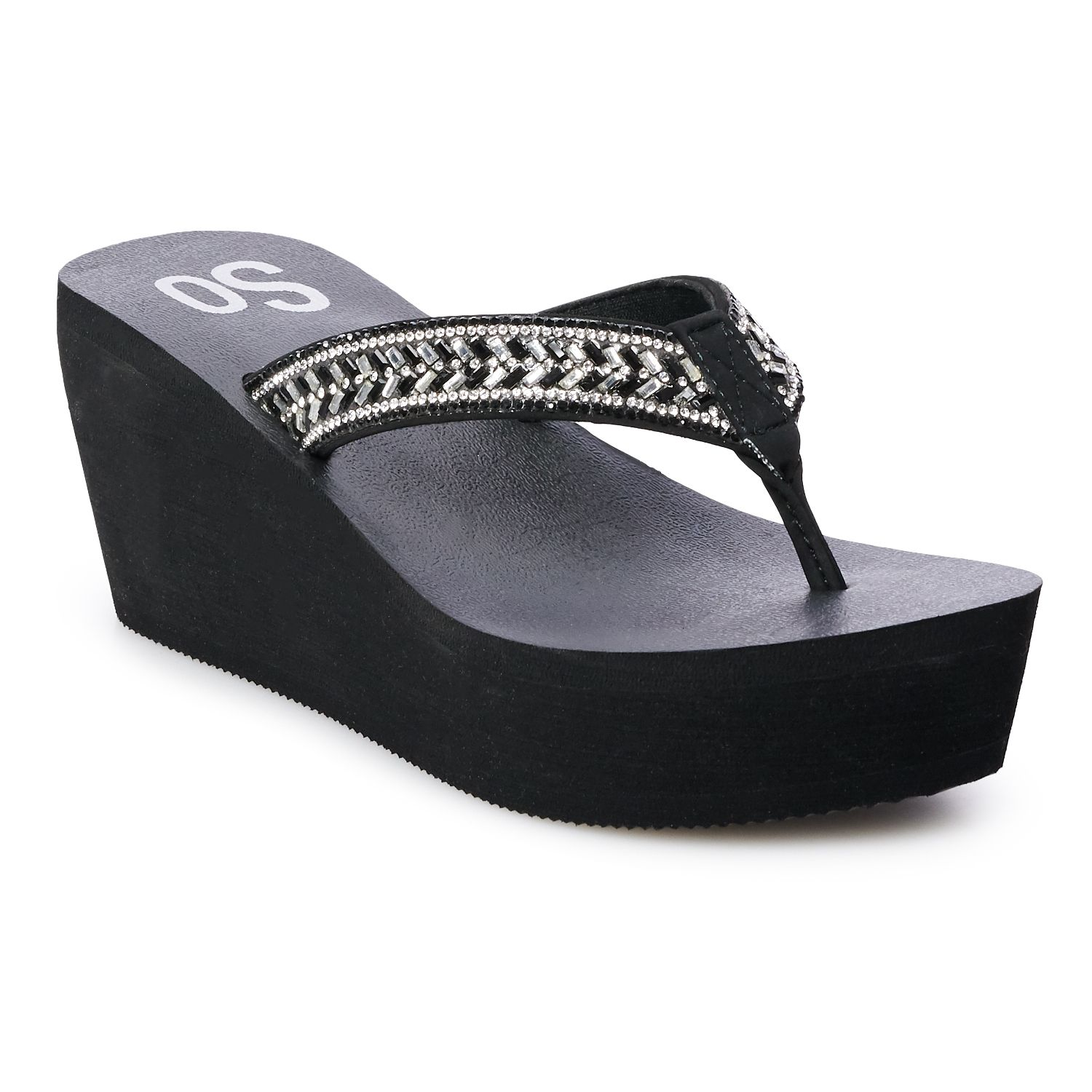 wedge flip flops