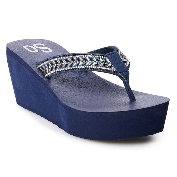 SO® Bubbly Women's Wedge Sandals