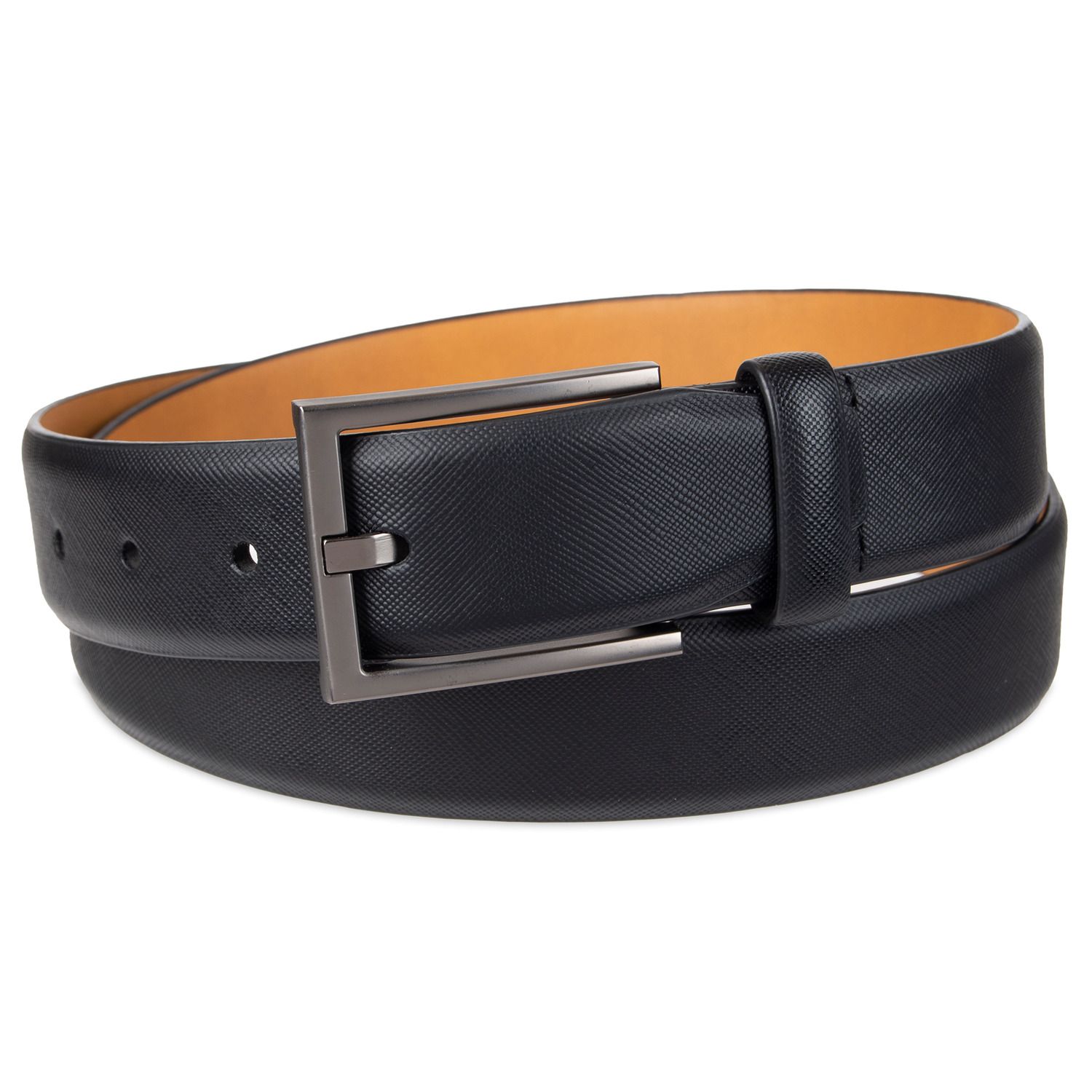 mens black dress belt