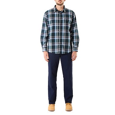 Men's Smith's Workwear Buffalo Plaid Flannel Button-Down Shirt