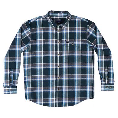 Men's Smith's Workwear Buffalo Plaid Flannel Button-Down Shirt