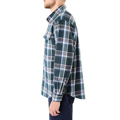 Men's Smith's Workwear Buffalo Plaid Flannel Button-Down Shirt