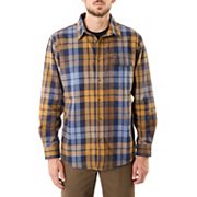 Braveman Men's Buffalo Plaid Button Down Flannel Shirt