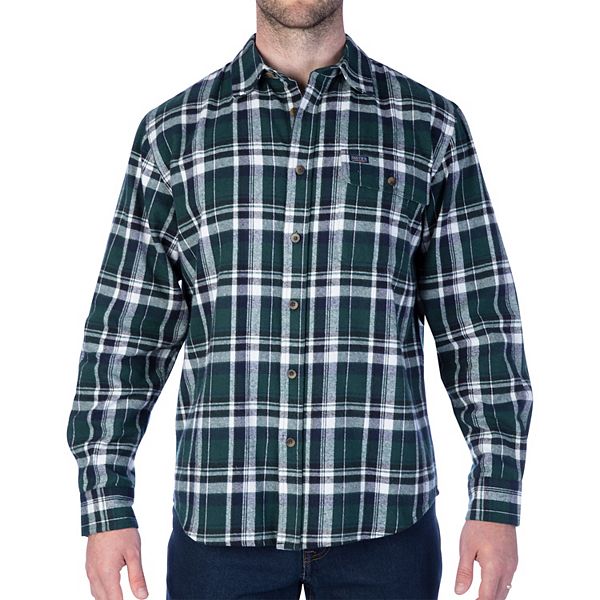 Men's Smith's Workwear Buffalo Plaid Flannel Button-Down Shirt