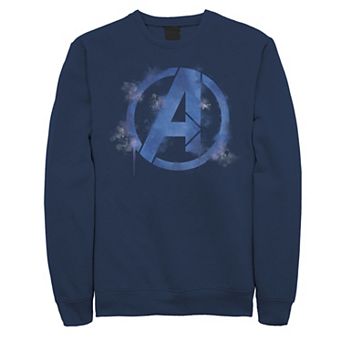Men's Marvel Avengers Endgame Spray Painted Avenger Symbol Sweatshirt