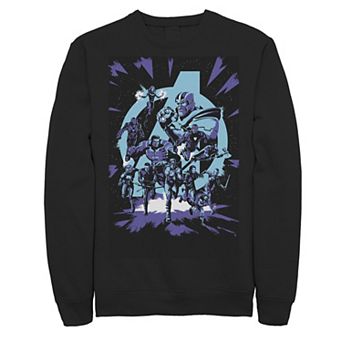 Men's Marvel Avengers Endgame Tonal Team Group Shot Portrait Sweatshirt