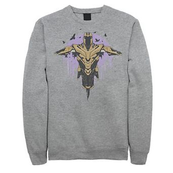 Men's Marvel Avengers Endgame Thanos Armor Painted Fade Portrait Sweatshirt