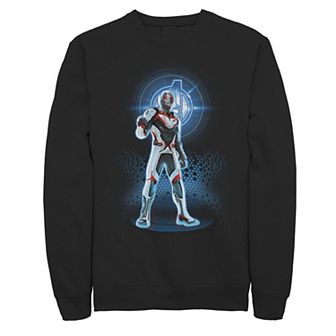 Men's Marvel Avengers Endgame Logo Ant-Man Quantum Suit Portrait Sweatshirt