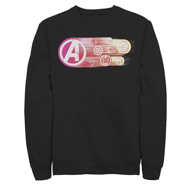 Men s Marvel Avengers Endgame Team Symbols Color Fade Tee