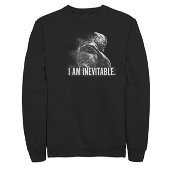Men's Marvel Avengers Endgame Thanos I Am Inevitable Portrait Fleece