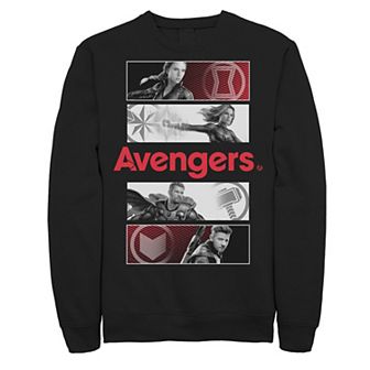 Men's Marvel Avengers Action Panel Portrait Sweatshirt