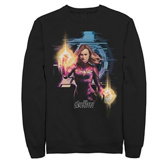 Men's Marvel Captain Marvel Action Portrait Logo Fleec