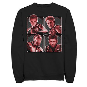 Men's Marvel Avengers Red Hue Portrait Panel Sweatshirt