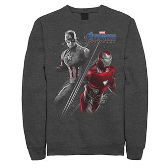 Men's Marvel Avengers Endgame Captain America Iron Man Poster Fleece