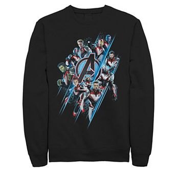 Men's Marvel Avengers Endgame Suited Up Team Group Shot Poster Tee