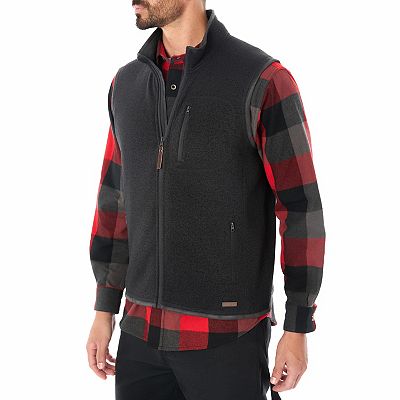 Men's Smith's Workwear Full-Zip Sweater Fleece Vest Men's Smith's Workwear Full-Zip Sweater Fleece Vest