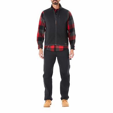 Men's Smith's Workwear Full-Zip Sweater Fleece Vest