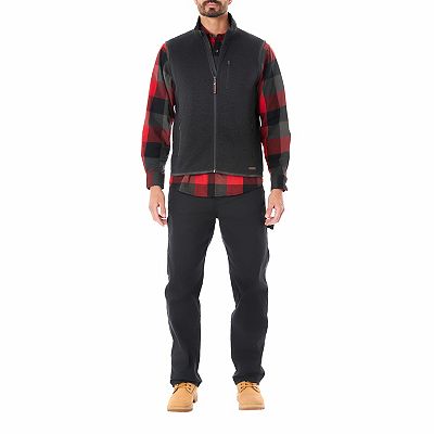 Men's Smith's Workwear Full-Zip Sweater Fleece Vest Men's Smith's Workwear Full-Zip Sweater Fleece Vest