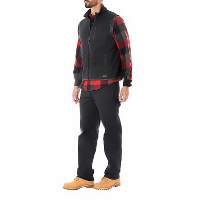 Men's Smith's Workwear Full-Zip Sweater Fleece Vest