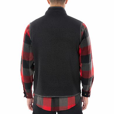 Men's Smith's Workwear Full-Zip Sweater Fleece Vest