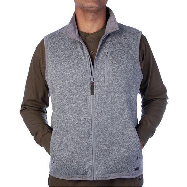 Men's Smith's Workwear Full-Zip Sweater Fleece Vest