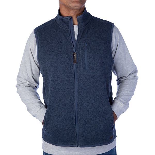 Mens zip sweater clearance vest