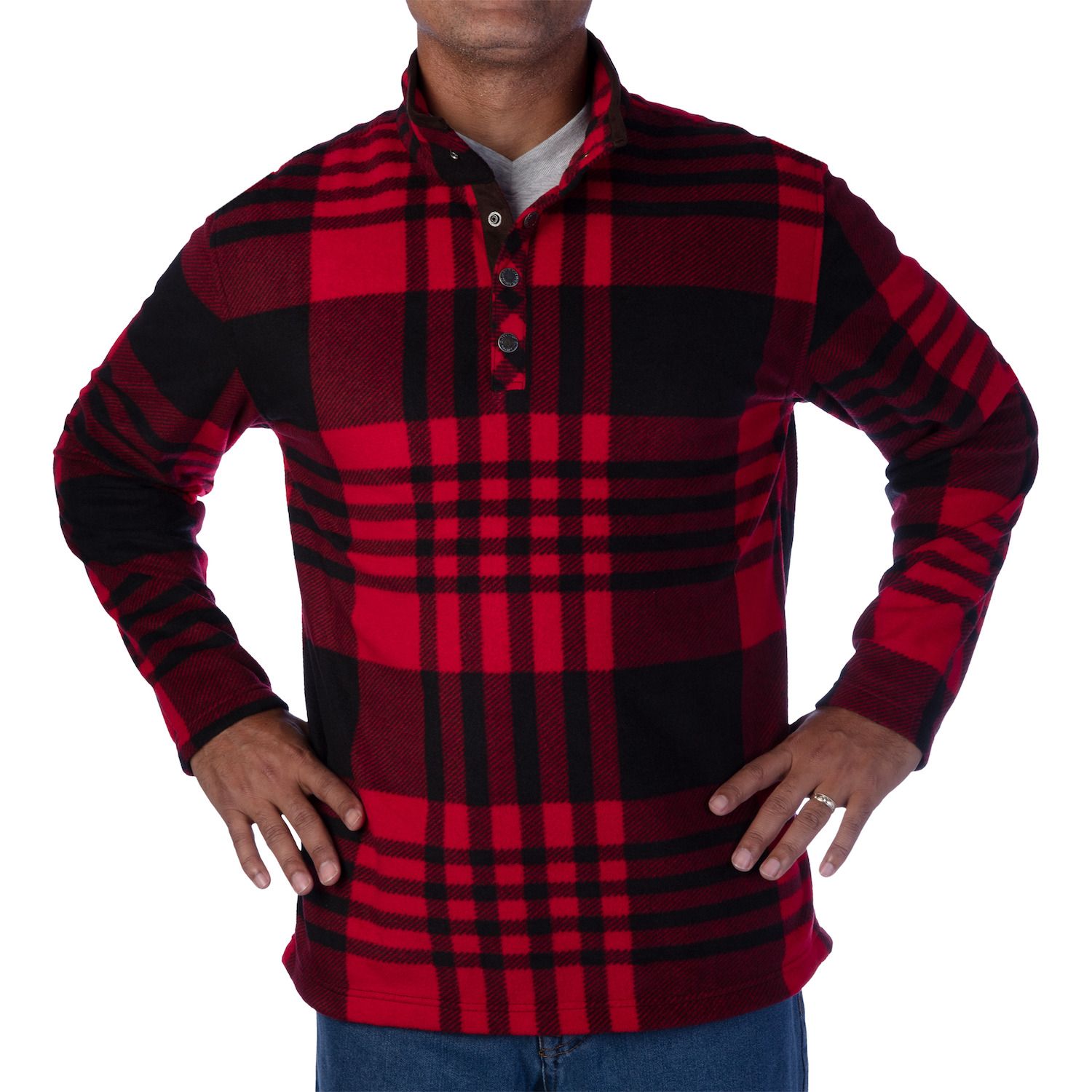 mens plaid pullover