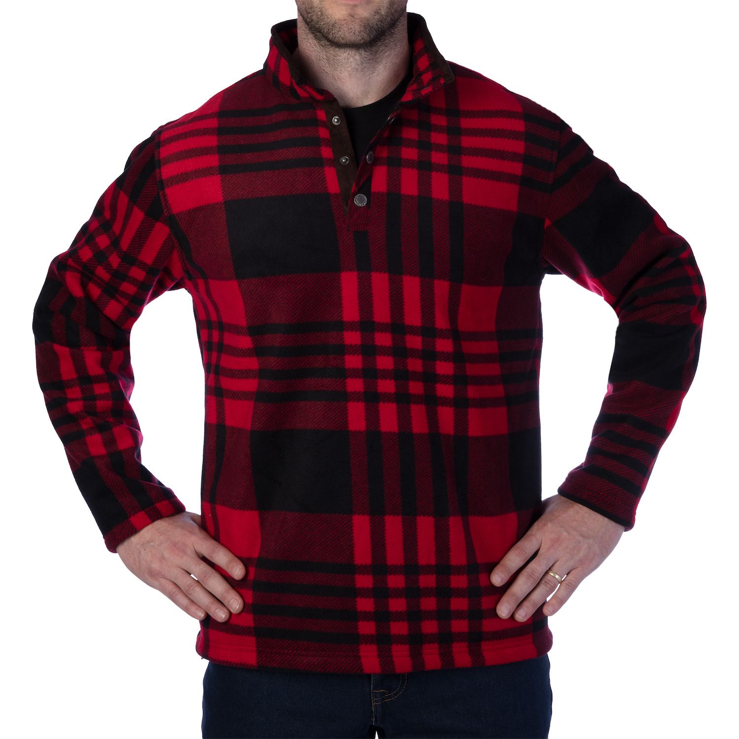 plaid pullover mens