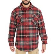 Men s Smith s Workwear Plaid Sherpa Lined Cotton Flannel Shirt Jacket