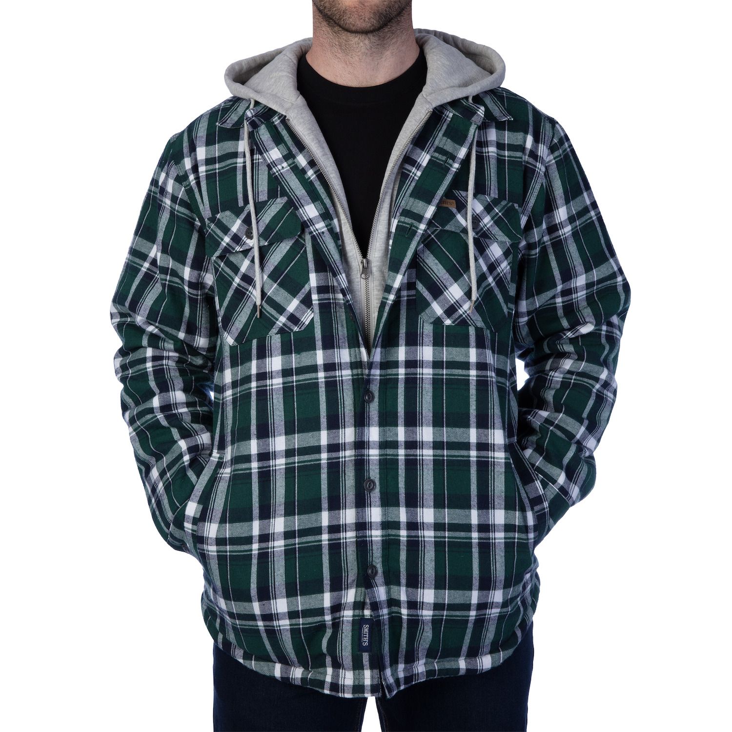 sherpa flannel jacket mens