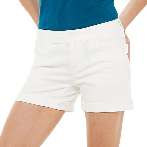 rolled sweat shorts