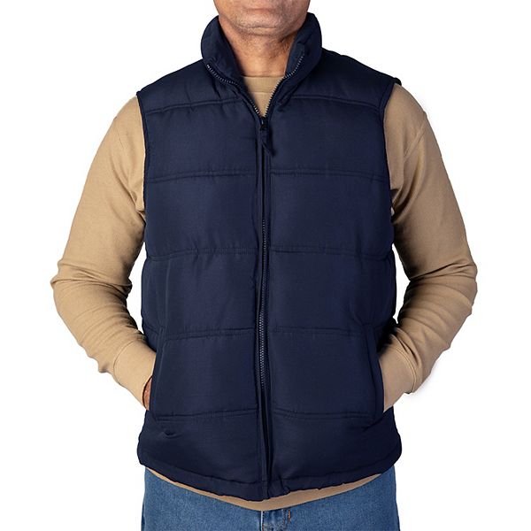 Men's Smith's Workwear Double Insulated Puffer Vest - Navy (M)