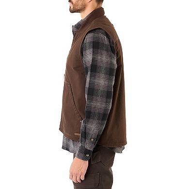 Men's Smith's Workwear Sherpa-Lined Duck Canvas Work Vest
