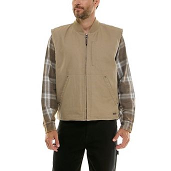 Men's Smith's Workwear Sherpa-Lined Duck Canvas Work Vest
